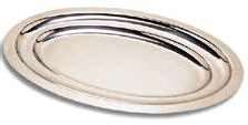 Image de PLAT OVAL ACIER INOXYDABLE 'UNI LEGER' (LONG.280XLARG.200MM)