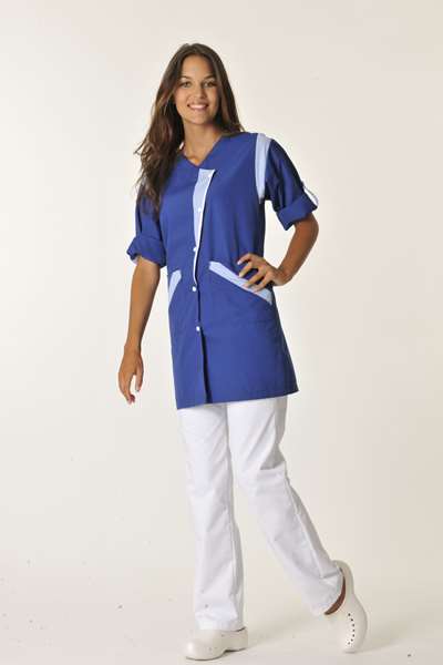 Image de SALOME MARINE MANCHE TRANSFORMABLE POLY 65%-COT35% T1