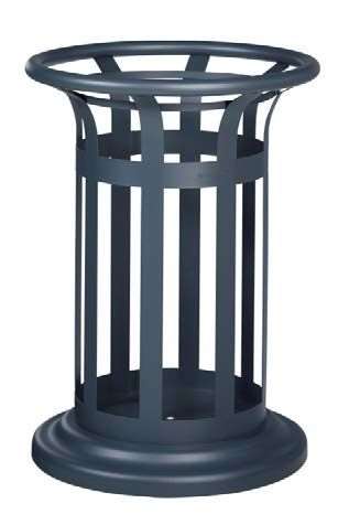 Image de CORBEILLE A POSER/FIXER TULIPE VIGIPIRATE 60L-ANTHRACITE MAT