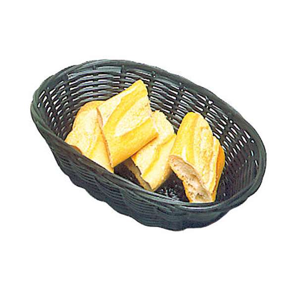 Image de CORBEILLE A PAIN OVALE NOIRE (FTS235X160X65MM)