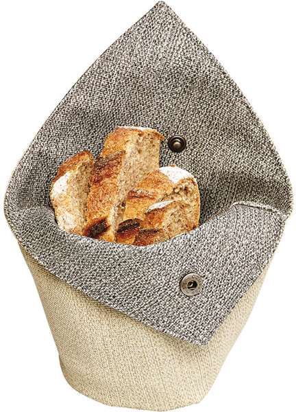 Image de PANIERE A PAIN JEAN BEIGE/GRIS DIAM.150MM