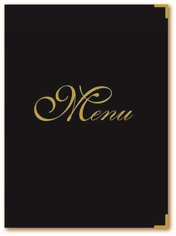 Image de PROTEGE MENU 'ELITE' NOIR (FTS.233X319MM)