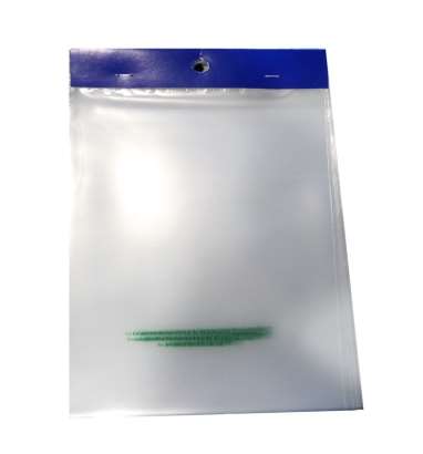 SAC LIASSE NEUTRE HD BARETTE BLEUE (FTS300X350MM)50Mµ X50