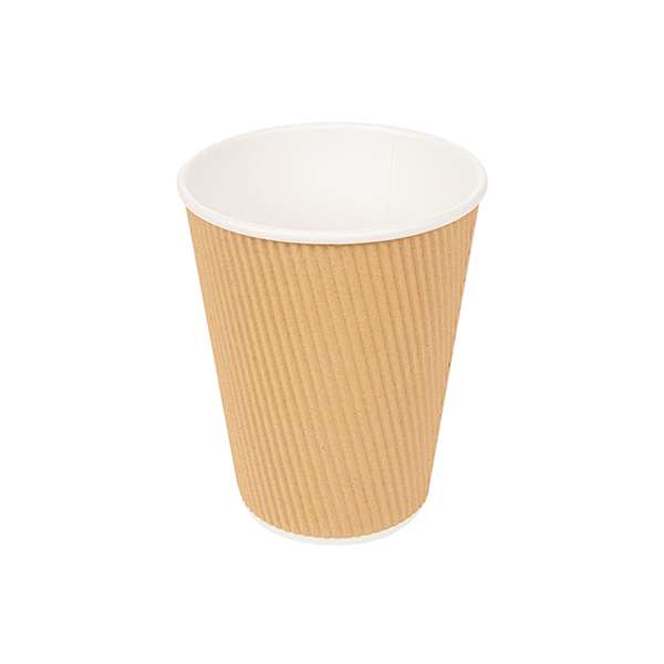 Image de GOBELET PAROI ONDULEE KRAFT BRUN 36CL X25