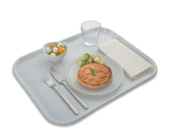 Image de PLATEAU SELF POLY-ONE 46X36CM NUAGE BLEU