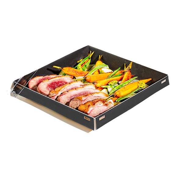 Image de BOITE + COUV CRISTAL LUXIFOOD (FTS180X180X30MM) 750ML X160