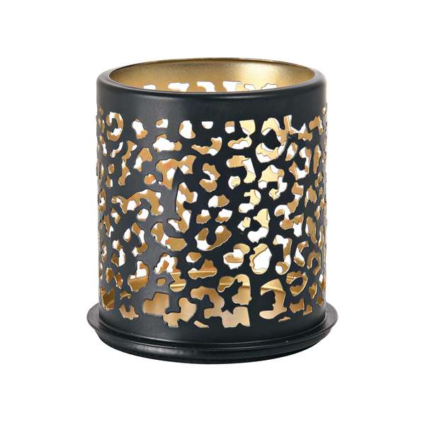 Image de BOUGEOIR SAFARI LEOPARD METAL (H.75MM DIAM.75MM) X8