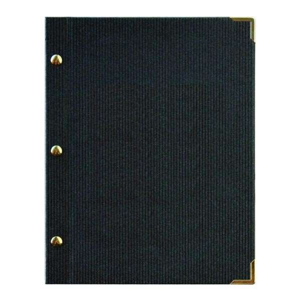 Image de PROTEGE MENU 24X31.5CM LINEA GRIS FONCE SANS MARQUAGE