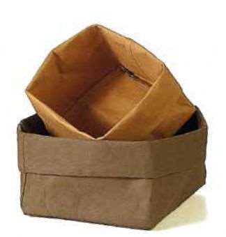 Image de CORBEILLE A PAIN NATURE CAMEL (LONG.150XLARG.150XH.90MM)