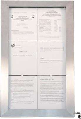 Image de PORTE MENU ACIER INOXYDABLE LED-6 VUES