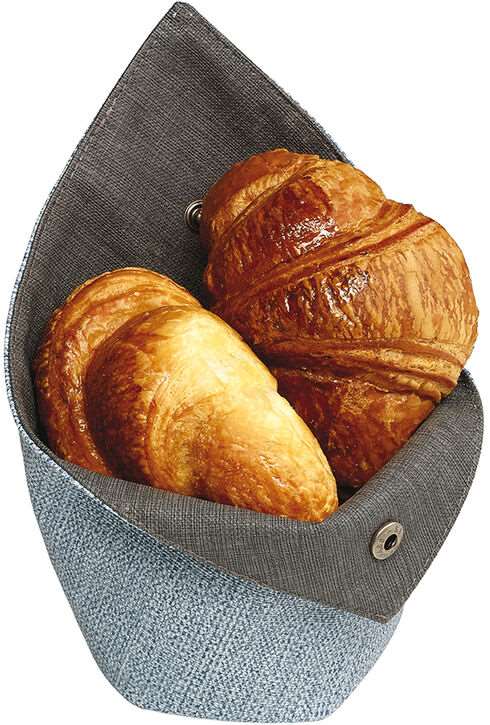 Image de PANNIERE A PAIN JEAN BLEU/GRIS (DIAM.150XH.190MM)