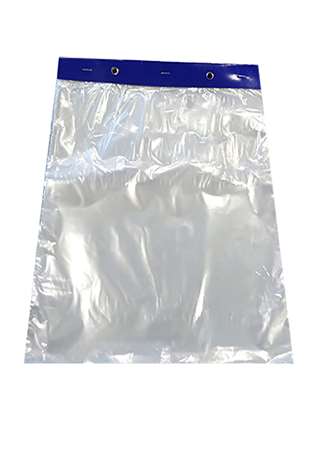 SAC LIASSE NEUTRE BD BARETTE BLEUE (FTS230X310MM) 21Mµ X100