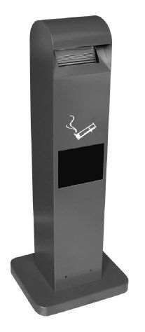 Image de CENDRIER TOTEM+POUBELLE 12.5L SUR PIED