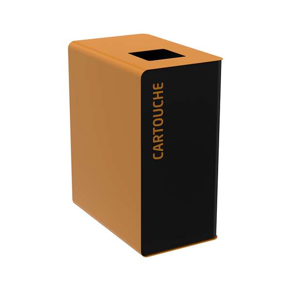 Image de BORNE DE TRI SELECTIF CARTOUCHE 65L GRIS/MARRON SANS SERRURE