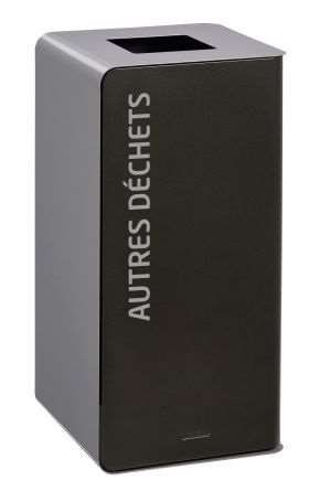 Image de BORNE TRI SELEC AUTRE 75L +GLISSIERE GRIS/GRIS SANS SERRURE