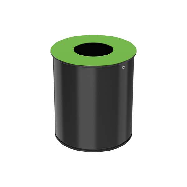 Image de POUBELLE DE TRI SELECTIF 15L NEOTRI GRIS MANGANESE/VERT