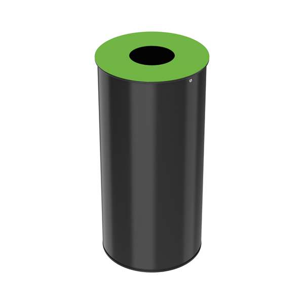 Image de POUBELLE DE TRI SELECTIF 50L NEOTRI GRIS MANGANESE/VERT