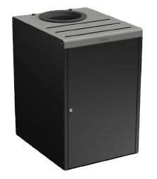 Image de MEUBLE DE TRI SELECTIF 90L GRIS MANG/GRIS CLAIR AVEC SERRURE