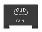 Image de PLAQUE SIGNALETIQUE 'PAIN' GRIS MANGANESE-ALITRI
