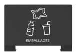 Image de PLAQUE SIGNALETIQUE 'EMBALLAGES' GRIS MANGANESE-ALITRI
