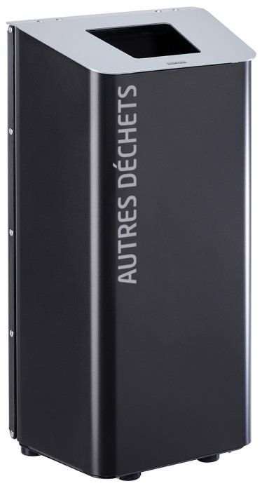 Image de CORBEILLE A POSER/FIXER AUTRE 80L-GRIS MANGANESE/GRIS CLAIR