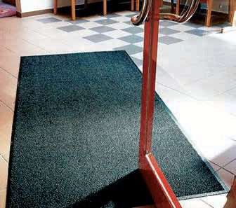 Image de TAPIS CLEANFOR SUR MESURE AVEC BORDURE 90X300CM ANTHRACITE