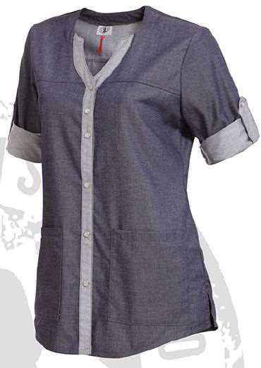 Image de TUNIQUE LENA MT BLUE DENIM POLY/COT/EOL 55/40/5% T6