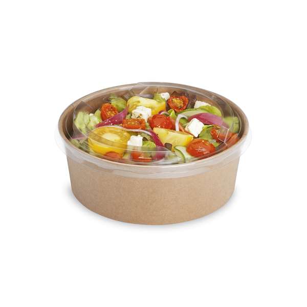 Image de SALADIER CARTON BRUN POKEPACK (DIAM.148MM H.78MM) 1000ML X50