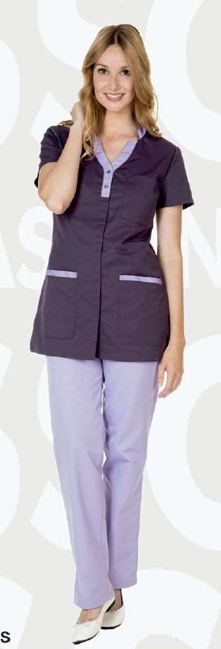 Image de TUNIQUE LOUNA POLY/COT 65/35% CASSIS-PARME T4