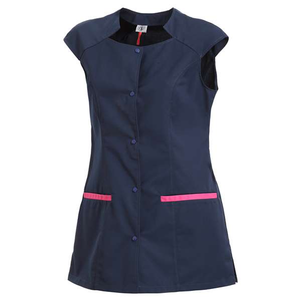 Image de FLAVIE POLY/COT 65/35 BLEU NAVY-FRAMBOISE T6