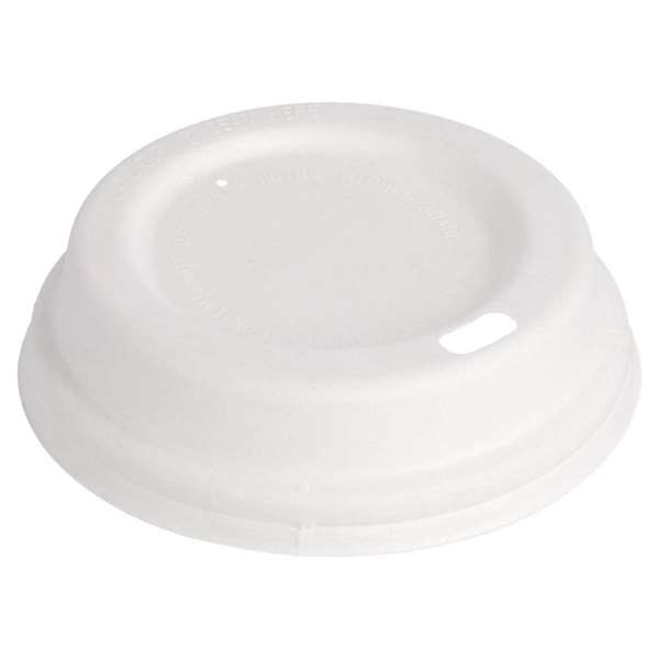 Image de COUVERCLE BAGASSE HAUT POUR GOBELET 24CL X50