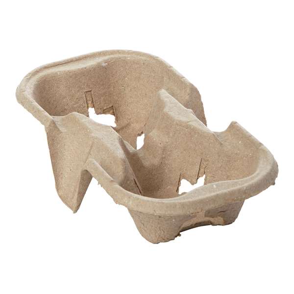 Image de PORTE DEUX GOBELETS FIBRES MARRON X200