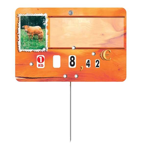 Image de ETIQUETTE PAPRIKA VIANDE BOVINE-VEAU NEUTRE (FTS.12X8CM) X10