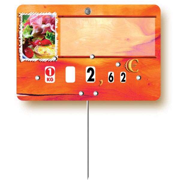 Image de ETIQUETTE PAPRIKA TRAITEUR NEUTRE (FTS.10.5X7CM)X10