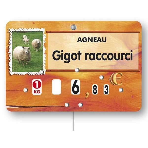 Image de ETIQUETTE PAPRIKA AGNEAU-MOUTON A TEXTE (FTS.12X8CM)