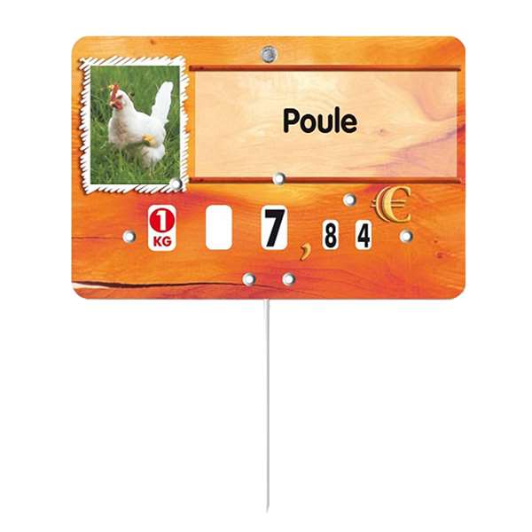 Image de ETIQUETTE PAPRIKA VOLAILLE-GIBIER A TEXTE (FTS.12X8CM)