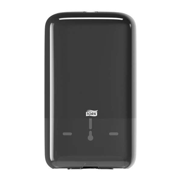Image de DISTRIBUTEUR TORK PAPIER FEUILLES A FEUILLES T3 NOIR