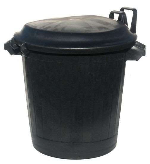 Image de COUVERCLE POUBELLE IMMEUBLE NOIRE 75L