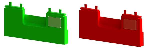 Image de FACADE TIROIR EASY ROUGE