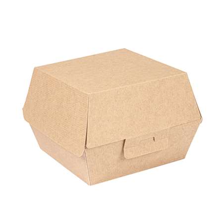 BOITE HAMBURGER CARTON BRUN THE PACK (FTS144X136X92MM) X50