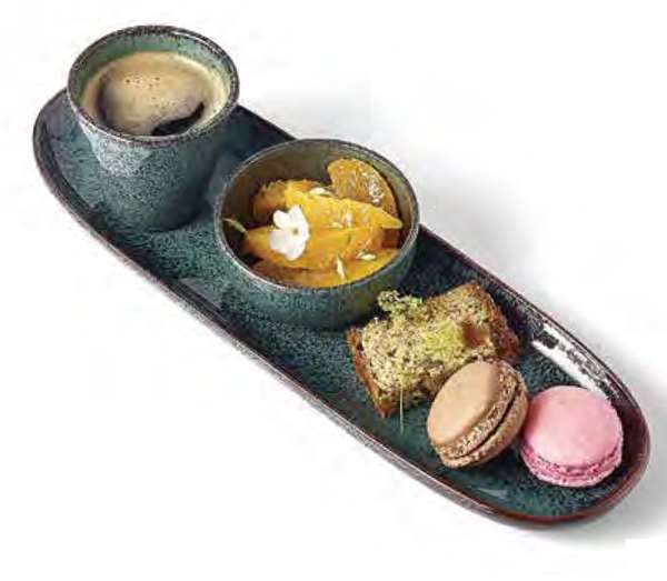 Image de ASSIETTE TAPAS 'KOLOREO' NOIR (LONG.330XLARG.105MM)