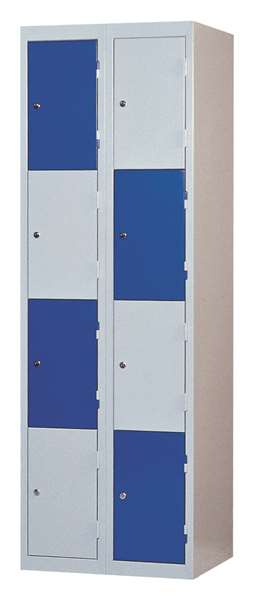 Image de COLONNE SUIVANTE DE 4 CASES PORTES ROUGE