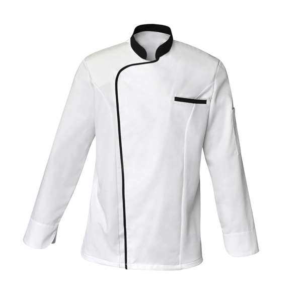 Image de VESTE DE CUISINE ZACK MANCHES LONGUES BLANCHE POLY/COT T2