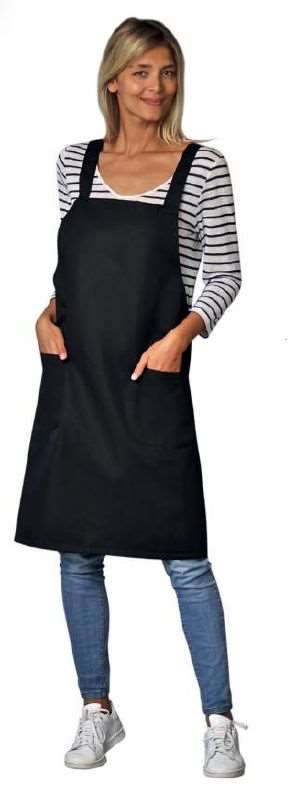 Image de TABLIER JAPONNAIS SUSHI 2POCHE BASSE/CROISÉ DOS TU MARINE