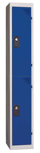 Image de COLONNE SUIVANTE DE 2 CASES SUPERPOSEES PORTES BLEUES