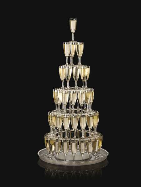 Image de CASCADE A CHAMPAGNE 75 FLUTES