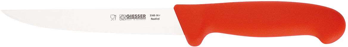 Image de COUTEAU A DESSOSER ROUGE LAME DROITE LONG.160MM