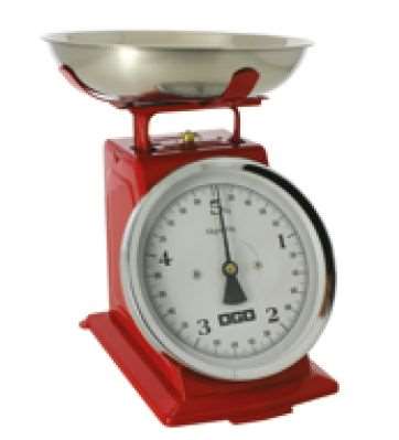 Image de BALANCE MECANIQUE VINTAGE ROUGE