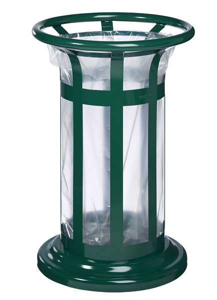 Image de CORBEILLE A POSER/FIXER TULIPE VIGIPIRATE 60L-VERT MOUSSE