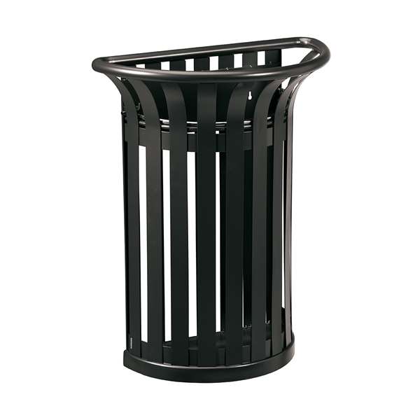 Image de CORBEILLE FIXATION MURALE GRIS MANGANESE TULIPE 35L